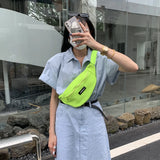 Colorful Bucke Straps Shoulder Bag Casual Travel Waist Bag