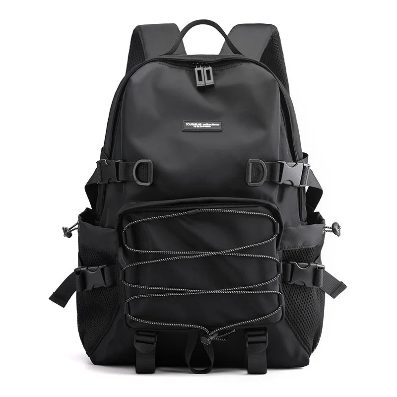 Demo Streetwear Backpack Casual Drawstring Pocket Techwear Buckles