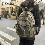 Techwear Backpack with Large Capacity Drawstring Pockets