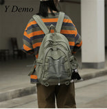 Techwear Backpack with Large Capacity Drawstring Pockets