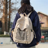 Techwear Backpack with Large Capacity Drawstring Pockets