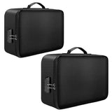 Y166 Document Organizer Bag 4-Layer Large Space Fireproof Zipper