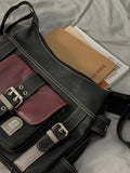 Y2K Vintage Shoulder Bag Hip hop Messenger Bag Large Capacity Handbag