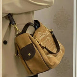 Y2K Pink Gothic Tote Bag Embroidery Retro Grunge Chain Shoulder Bags