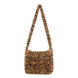 Y2K Women's Plush Bag Lamb Fabric Shoulder Tote Fluffy Fur Messenger Bags