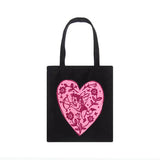 Y2K Angel Print Canvas Bag Large Capacity Shoulder Handbag