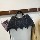 Y2k Dark Cobwebs Tote Handbag Shoulder bag Women Casual Tote Solid Shopping