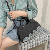 Y2k Dark Cobwebs Tote Handbag Shoulder bag Women Casual Tote Solid Shopping