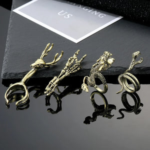 Dragon Shaped Cigarette Clip Ring Gadget for Men