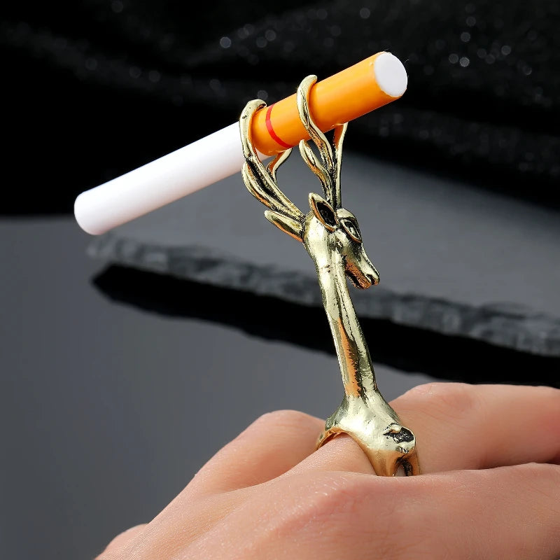 Dragon Shaped Cigarette Clip Ring Gadget for Men