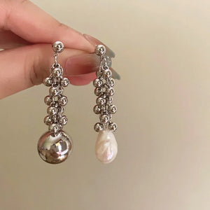 Baroque Pearl Pendant Earrings Set