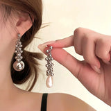 Baroque Pearl Pendant Earrings Set