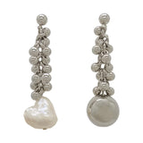 Baroque Pearl Pendant Earrings Set