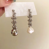 Baroque Pearl Pendant Earrings Set