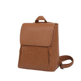 Vintage Preppy Women Backpack PU Leather Girls Rucksack