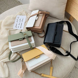 Chain Wide Shoulder Strap Crossbody Messenger Bag