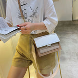 Chain Wide Shoulder Strap Crossbody Messenger Bag