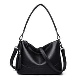Vintage Soft PU Leather Women Shoulder Bag Tassel Handbags