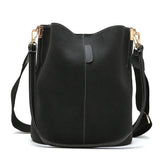 Vintage Nubuck PU Leather Messenger Bags for Women Large Capacity