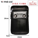Men's Leather Waist Bag Fanny Pack Shoulder Chest Pouch