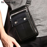 Men's Leather Waist Bag Fanny Pack Shoulder Chest Pouch
