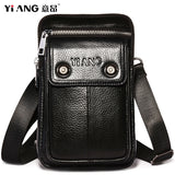 Men's Leather Waist Bag Fanny Pack Shoulder Chest Pouch
