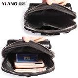 Men's Leather Waist Bag Fanny Pack Shoulder Chest Pouch