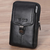 Oil Wax Cowhide Men's Belt Bag Small Travel Fanny Pack