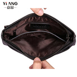 Men's Leather Clutch Wallet Long Soft Purse Money Bag