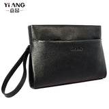 Men's Leather Clutch Wallet Long Soft Purse Money Bag
