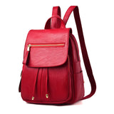 Women Backpack High Youth Leather Backpacks for Teenage Girls Female School
