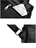 Women Backpack High Youth Leather Backpacks for Teenage Girls Female School