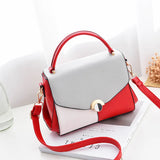 Women PU Leather Shoulder Messenger Bag Top-Handle Small Bag