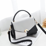 Women PU Leather Shoulder Messenger Bag Top-Handle Small Bag