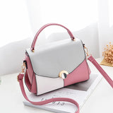 Women PU Leather Shoulder Messenger Bag Top-Handle Small Bag