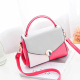 Women PU Leather Shoulder Messenger Bag Top-Handle Small Bag
