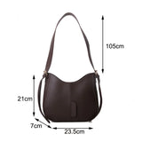 Autumn Square Leather Shoulder Bag for Women