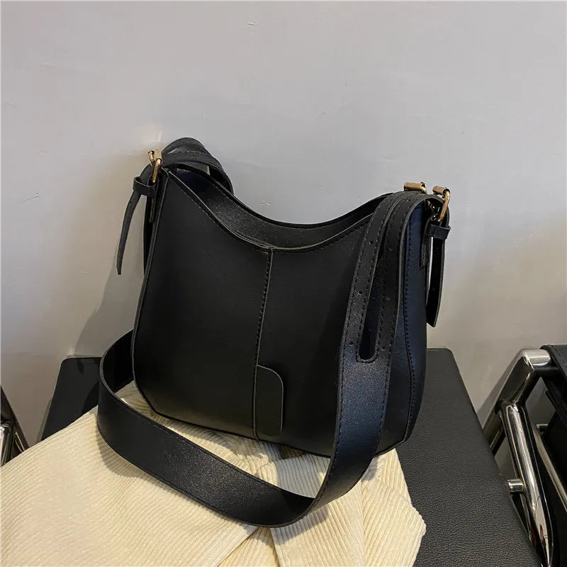 Autumn Square Leather Shoulder Bag for Women