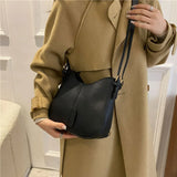 Autumn Square Leather Shoulder Bag for Women