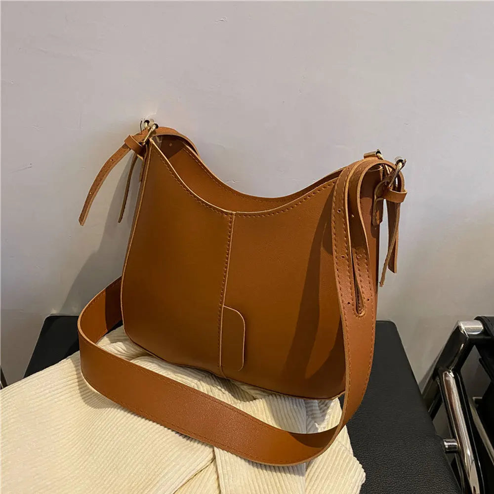 Autumn Square Leather Shoulder Bag for Women
