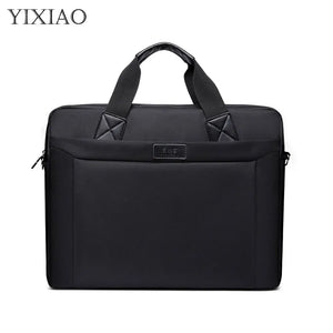 Men's 14 Inch Laptop Briefcase Oxford Crossbody Bag