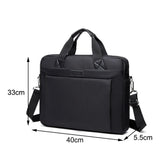 Men's 14 Inch Laptop Briefcase Oxford Crossbody Bag
