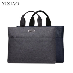 Oxford Men's Briefcase 14" Laptop Bag Handbag Office Document Organizer