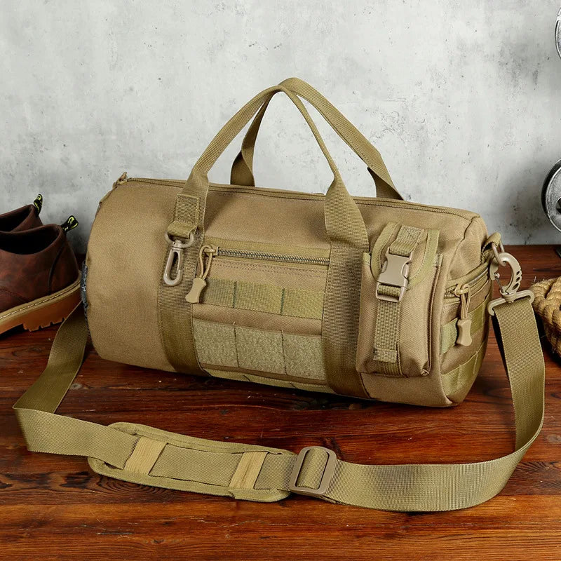 Men's Camo Travel Bag Gym Duffel Outdoor Shoulder Bag