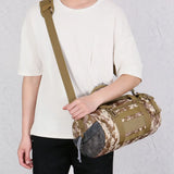 Men's Camo Travel Bag Gym Duffel Outdoor Shoulder Bag