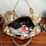 Men's Camo Travel Bag Gym Duffel Outdoor Shoulder Bag