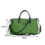 Large Capacity Houndstooth Sports Gym Bag Unisex Outdoor Shoulder Bag