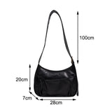 Retro Women's Shoulder Bag Casual Hobo Messenger Square Clutch Bolsos