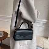 Winter Women's Leather Crossbody Bag Vintage Handbag