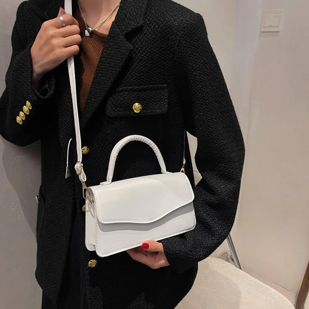 Winter Women's Leather Crossbody Bag Vintage Handbag